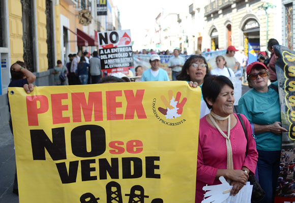 Manifestacin contra la ley del agua