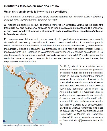 “Conflictos Mineros en América Latina”