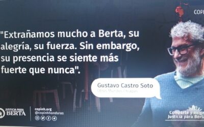 Entrevista de COPINH a Gustavo Castro. 8vo Aniversario Berta Cáceres