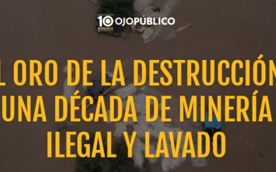 El oro de la destrucción: una década de minería ilegal y lavado